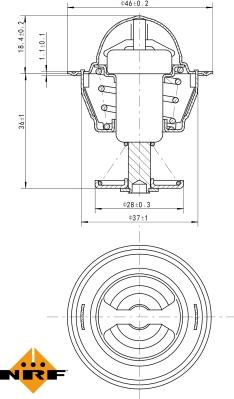 NRF 725109 - Thermostat, coolant www.parts5.com