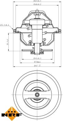 NRF 725100 - Thermostat, coolant www.parts5.com