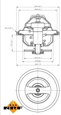 NRF 725184 - Термостат, охлаждающая жидкость www.parts5.com