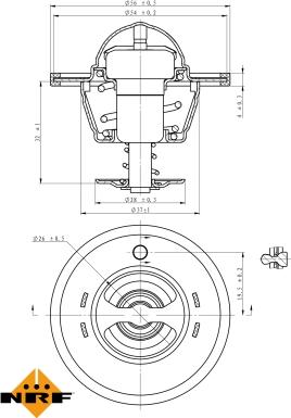 NRF 725180 - Thermostat, coolant www.parts5.com