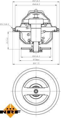 NRF 725188 - Thermostat, coolant www.parts5.com