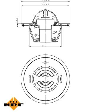 NRF 725183 - Termostat, soğutma sıvısı www.parts5.com