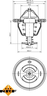 NRF 725131 - Thermostat, Kühlmittel www.parts5.com