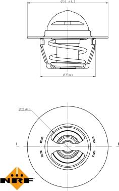 NRF 725128 - Термостат, охлаждающая жидкость www.parts5.com