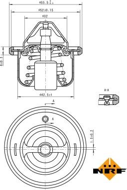 NRF 725127 - Термостат, охлаждающая жидкость www.parts5.com