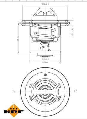 NRF 725206 - Termostato, refrigerante www.parts5.com