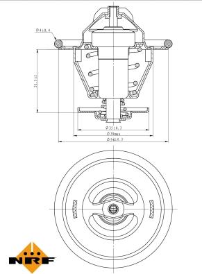 NRF 725214 - Termostat chladenia www.parts5.com