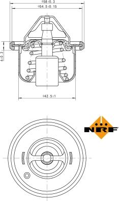 NRF 725211 - Termostat, rashladna tečnost www.parts5.com