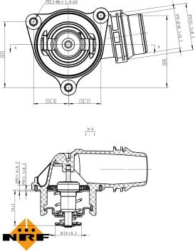 NRF 725222 - Θερμοστάτης, ψυκτικό υγρό www.parts5.com