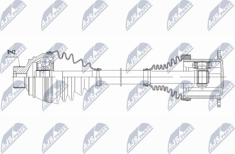 NTY NPW-AU-013 - Pogonsko vratilo www.parts5.com