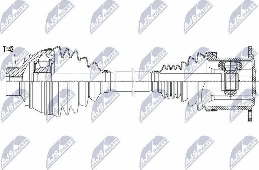 NTY NPW-AU-036 - Drive Shaft www.parts5.com