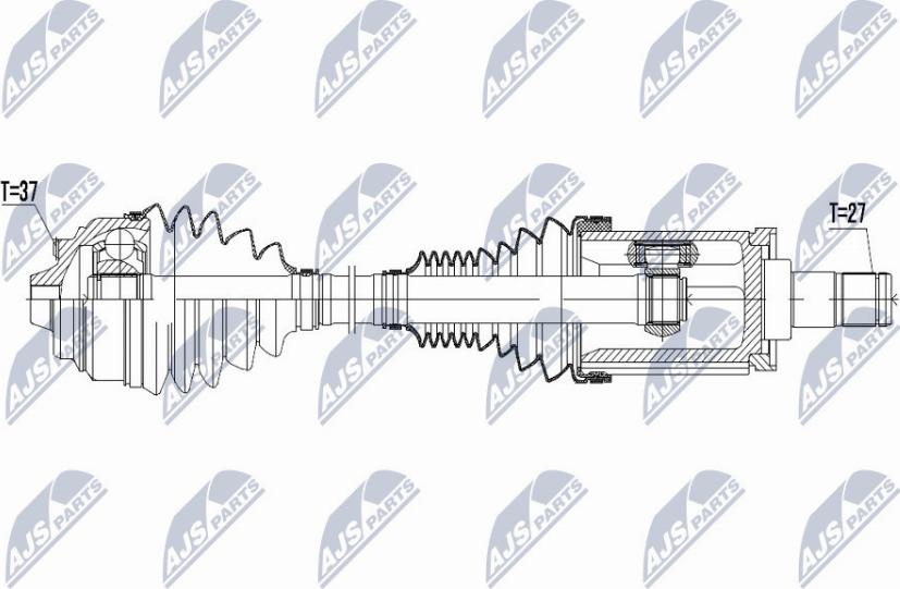 NTY NPW-BM-045 - Drive Shaft parts5.com