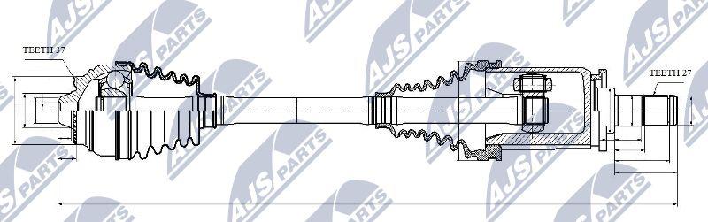 NTY NPW-BM-029 - Drive Shaft www.parts5.com