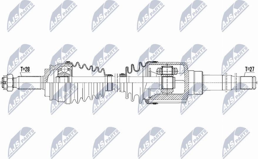 NTY NPW-CH-044 - Arbre de transmission www.parts5.com