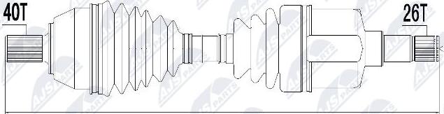 NTY NPW-FR-050 - Hnací hřídel www.parts5.com