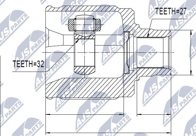 NTY NPW-HD-019 - Kompletan kardan, pogonsko vratilo www.parts5.com