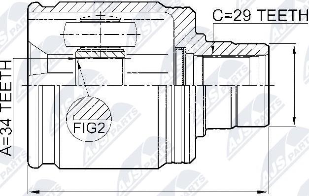 NTY NPW-HD-017 - Joint Kit, drive shaft www.parts5.com