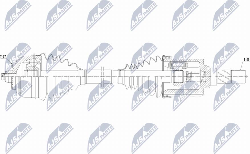 NTY NPW-ME-166 - Hnací hřídel www.parts5.com