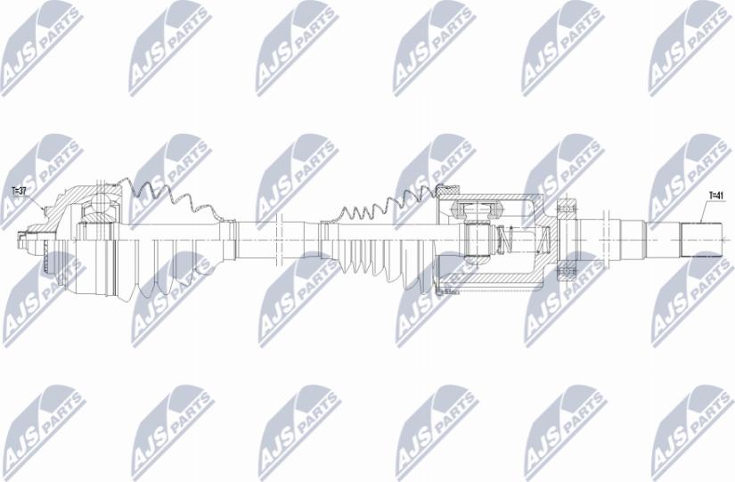 NTY NPW-ME-168 - Hnací hřídel www.parts5.com