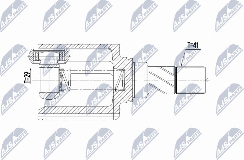 NTY NPW-ME-167 - Set articulatie, planetara www.parts5.com