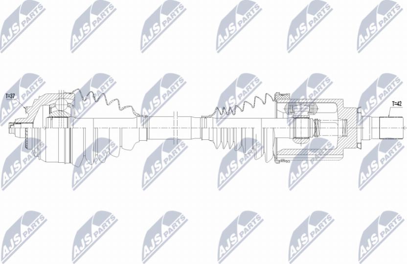 NTY NPW-ME-170 - Hnací hřídel www.parts5.com