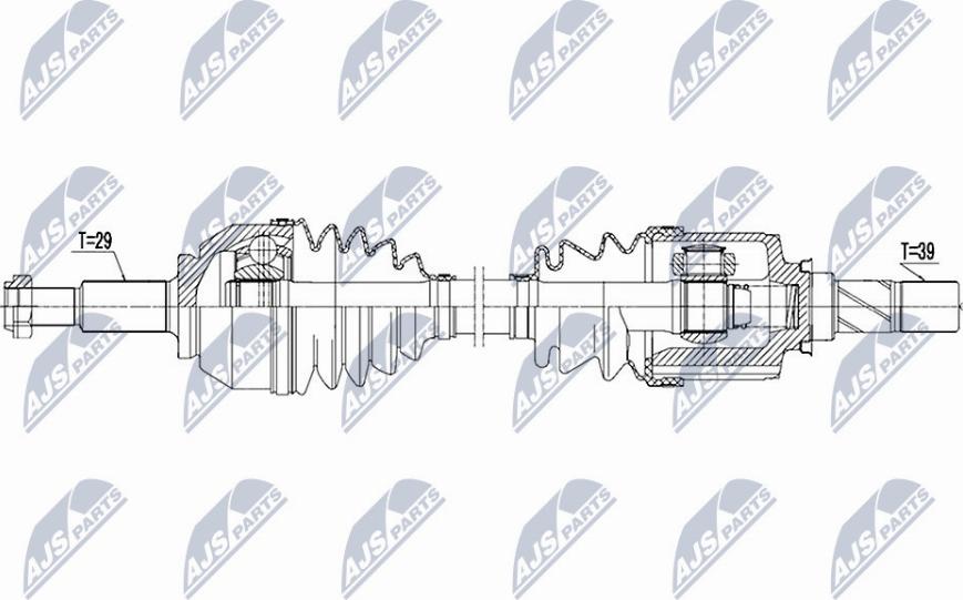 NTY NPW-PL-057 - Tahrik mili www.parts5.com