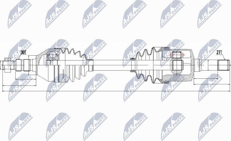 NTY NPW-PL-033 - Drive Shaft www.parts5.com