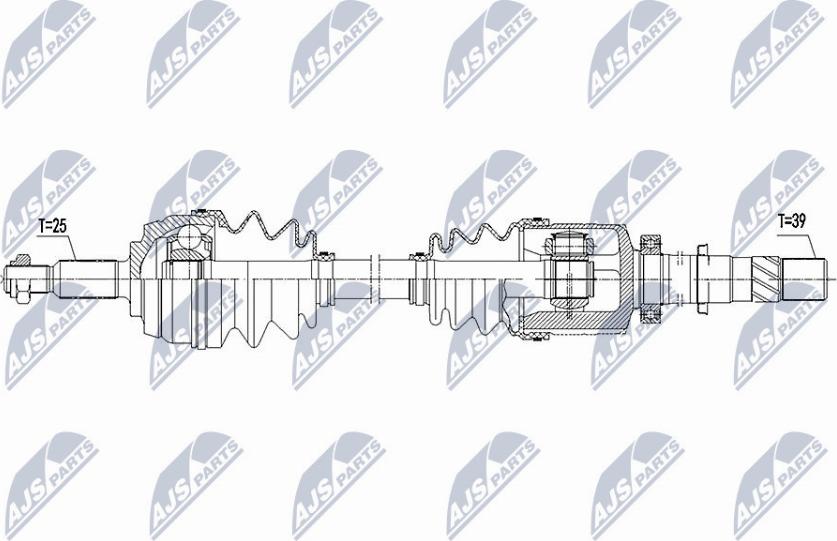 NTY NPW-RE-101 - Άξονας μετάδοσης κίνησης www.parts5.com