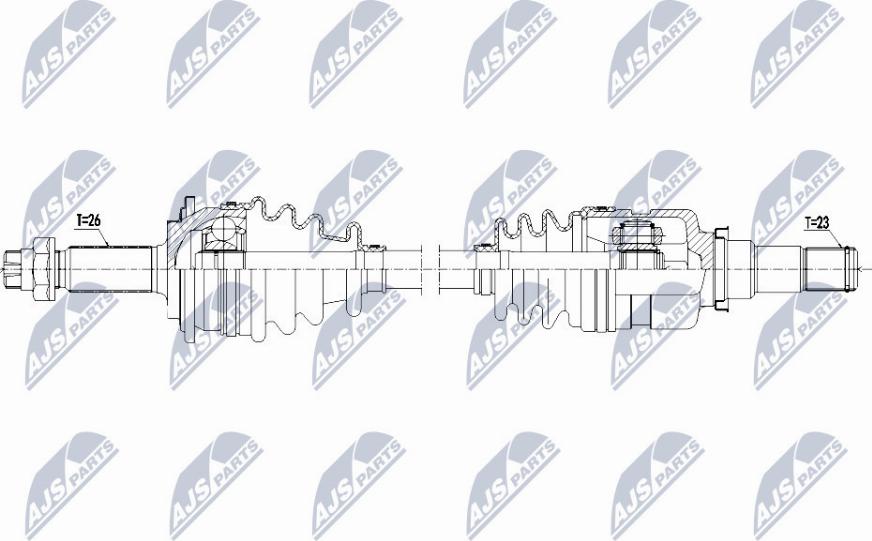 NTY NPW-TY-115 - Drive Shaft www.parts5.com