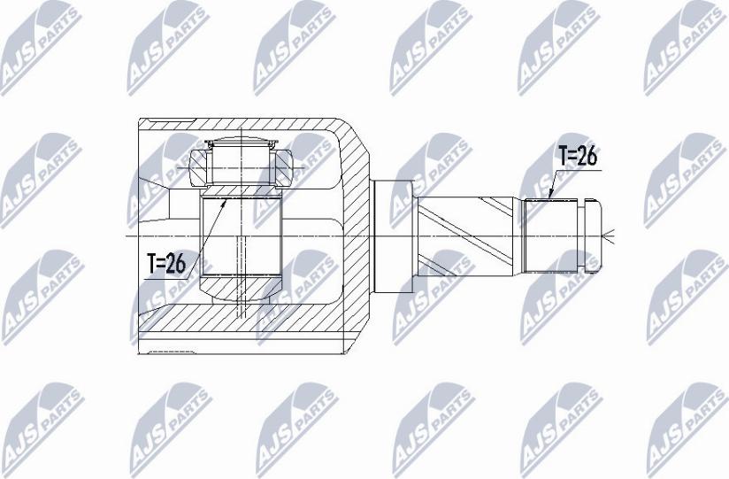 NTY NPW-VV-069 - Zgibni lezaj, pogonska gred www.parts5.com