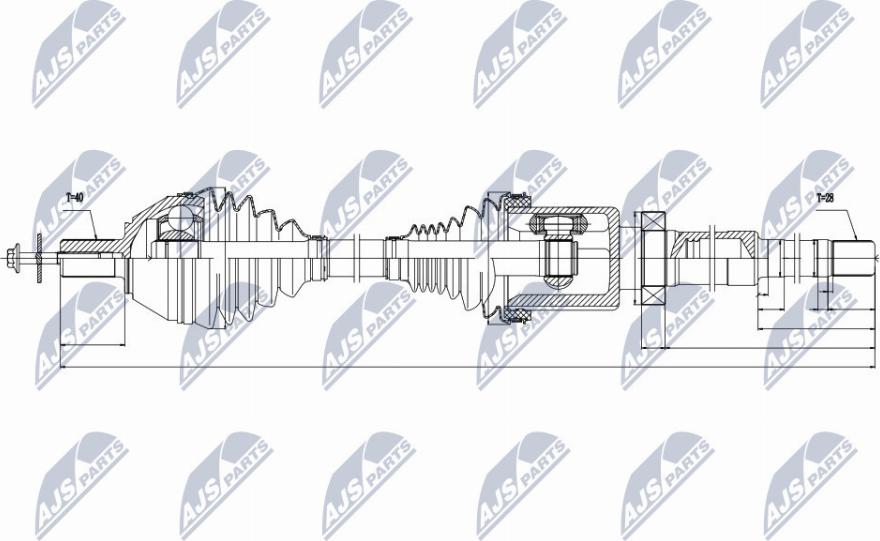 NTY NPW-VV-039 - Drive Shaft www.parts5.com