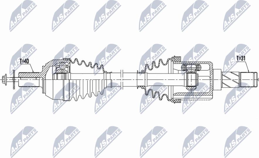 NTY NPW-VV-146 - Antriebswelle www.parts5.com