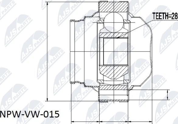 NTY NPW-VW-015 - Set articulatie, planetara www.parts5.com