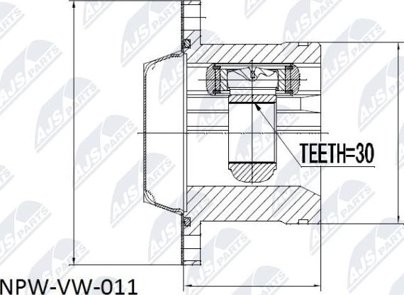 NTY NPW-VW-011 - Joint Kit, drive shaft www.parts5.com