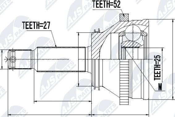 NTY NPZ-HY-514 - Joint Kit, drive shaft www.parts5.com