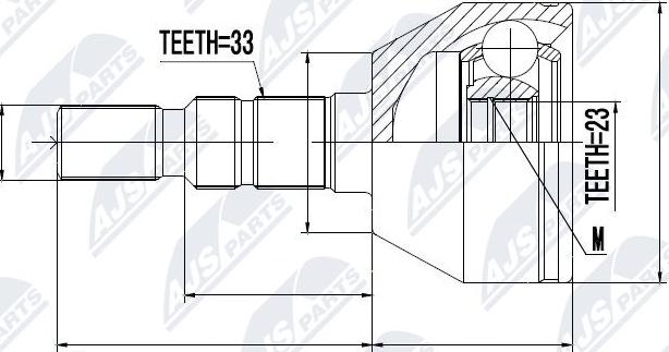 NTY NPZ-PL-023 - Joint Kit, drive shaft www.parts5.com