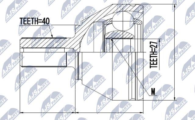 NTY NPZ-VV-018 - Csuklókészlet, hajtótengely www.parts5.com