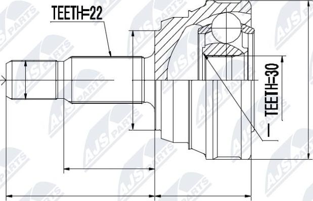 NTY NPZ-VW-013 - Joint Kit, drive shaft parts5.com