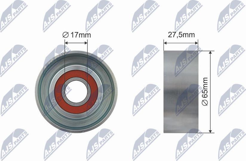 NTY RNK-HY-002 - Deflection / Guide Pulley, v-ribbed belt www.parts5.com