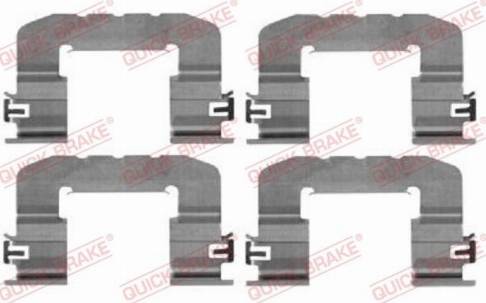 OJD Quick Brake 109-0017 - Set accesorii, placute frana www.parts5.com