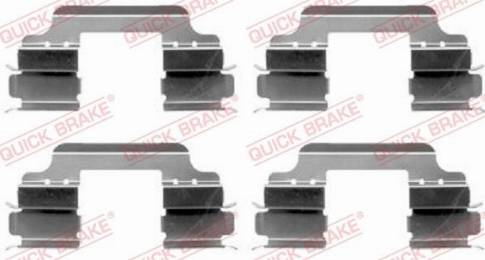 OJD Quick Brake 109-1648 - Σετ βοηθ. εξαρτημάτων, τακάκια φρένων www.parts5.com