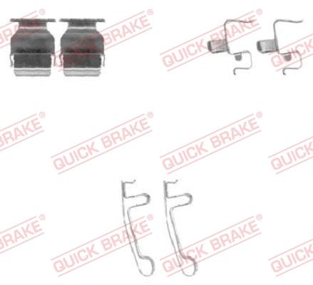 OJD Quick Brake 109-1604 - Set accesorii, placute frana www.parts5.com