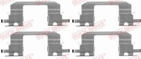 OJD Quick Brake 1091672 - Комплект принадлежности, дискови накладки www.parts5.com