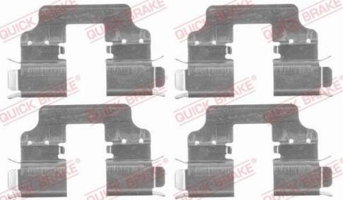 OJD Quick Brake 109-1750 - Комплект принадлежности, дискови накладки www.parts5.com