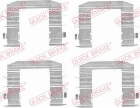 OJD Quick Brake 1091708 - Set accesorii, placute frana www.parts5.com