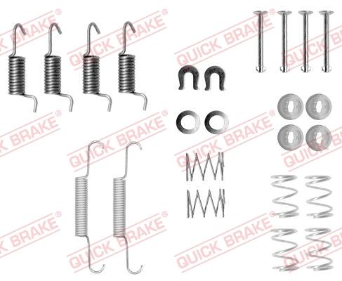 OJD Quick Brake 1050871 - Aksesuar seti, El freni pabucu www.parts5.com