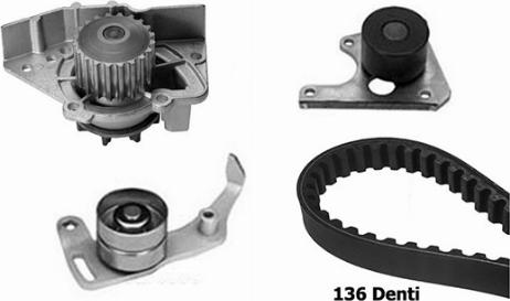 OMB KMB5501C - Pompa wodna + zestaw paska rozrządu www.parts5.com