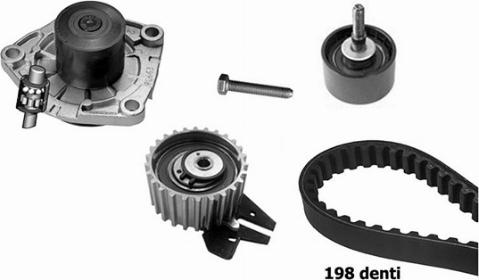 OMB KMB10184B - Set pompa apa + curea dintata www.parts5.com