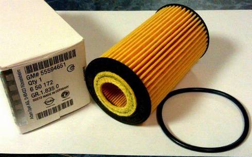 Opel 06 50 172 - Oil Filter www.parts5.com