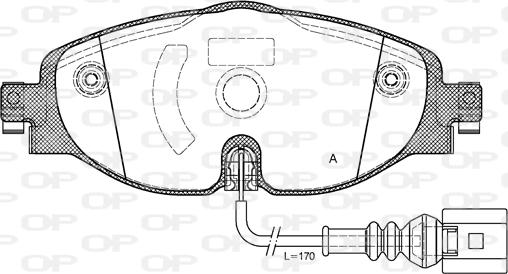 KRAFT AUTOMOTIVE 6000121 - Zestaw klocków hamulcowych, hamulce tarczowe www.parts5.com